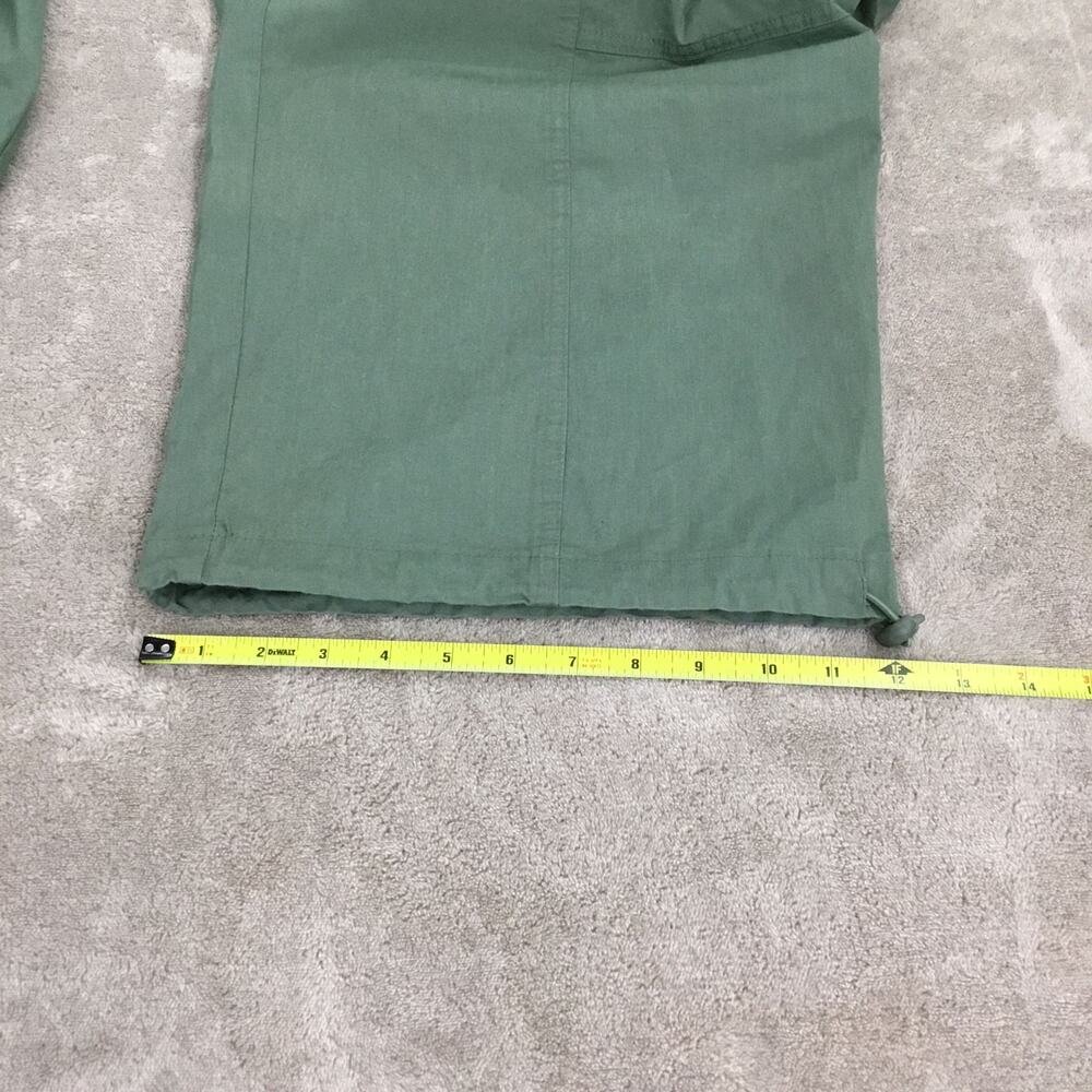 AVA & VIV Cargo Jogger Pants Elastic Waist Outdoor Trousers Green Sz 2 XL - Picture 7 of 8